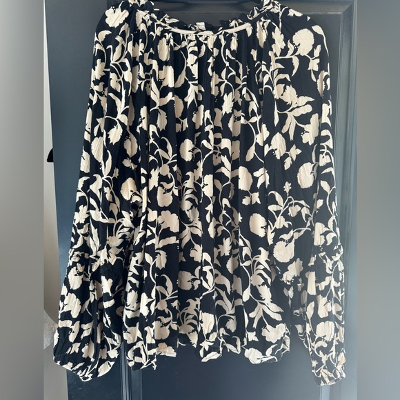 Knox Rose XXL black and cream floral blouse - Picture 5 of 5